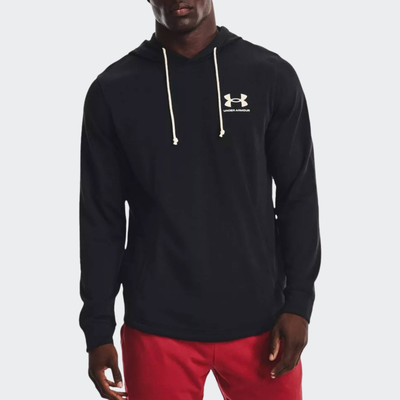 Rival terry hoodie, Black, medium