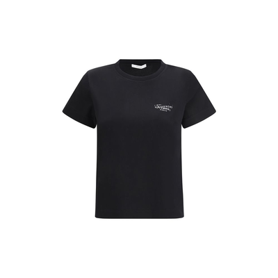 Black cotton t-shirt, Black, medium