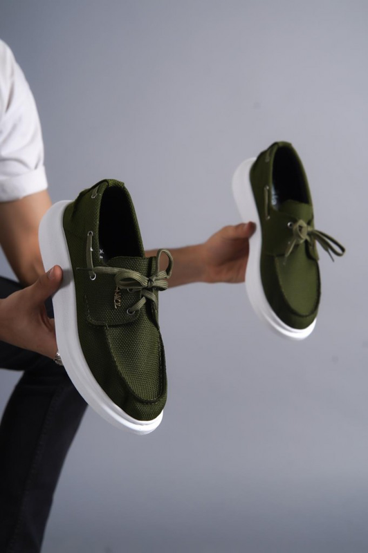 Suede eco leather boat shoes image number null