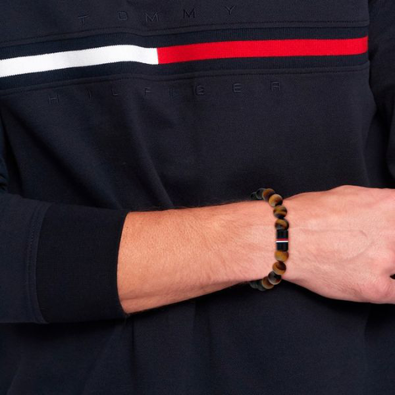 Tommy hilfiger men's beads bracelet, , medium image number null