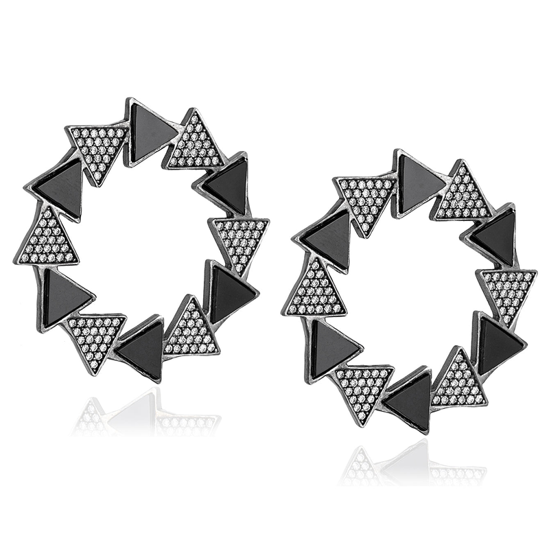 Hestia exclusive circle earrings-null