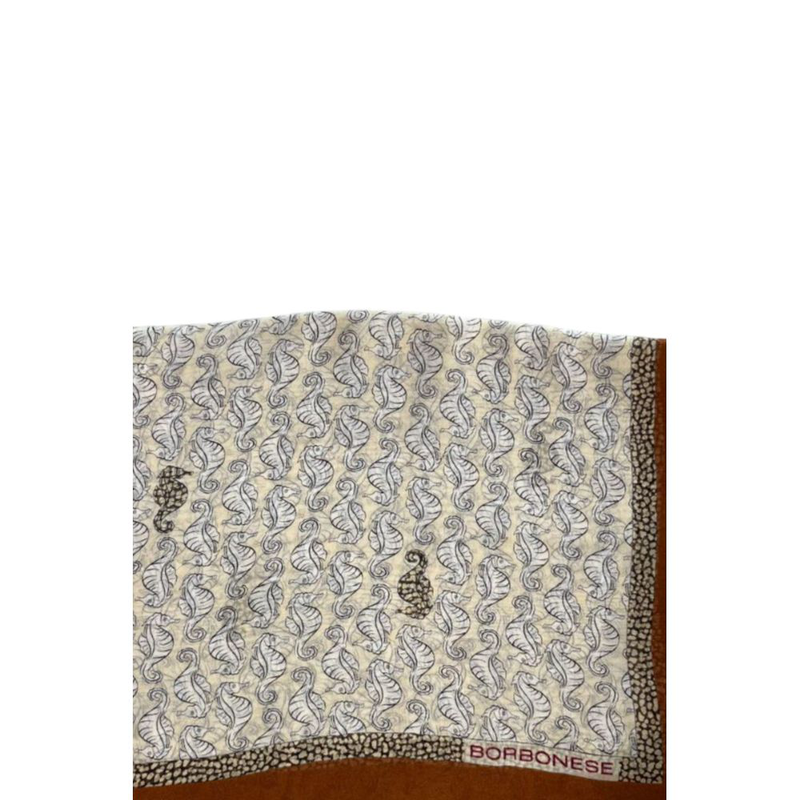 Brown silk women scarf-null