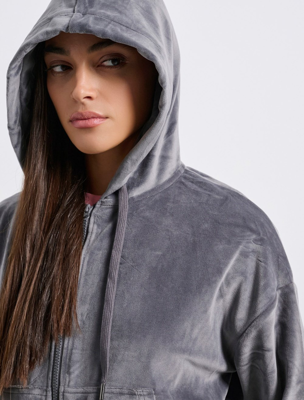 Bdtk woman's row fz hoodie-null