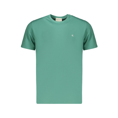 Green cotton mens t-shirt, Green, medium