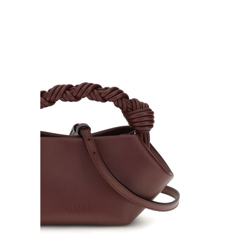 Bordeaux recycled leather handbag-null