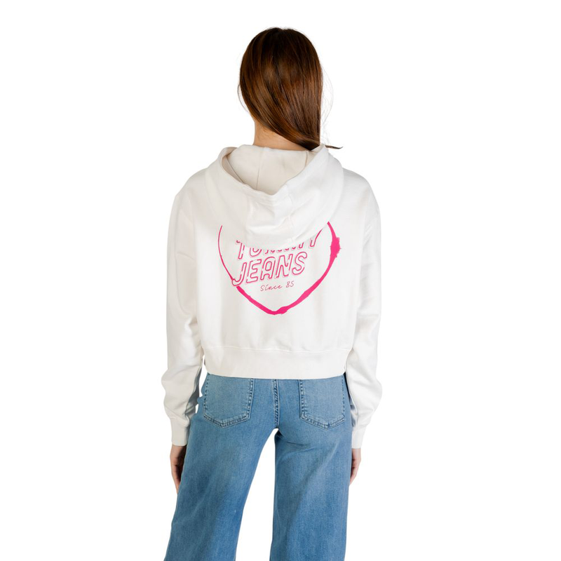 Cream recycled cotton hoodie-null