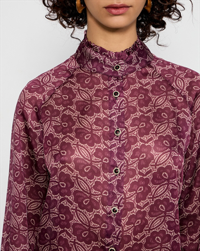 Chiffon shirt printed image number null