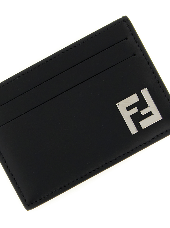 Black calfskin cardholder-null