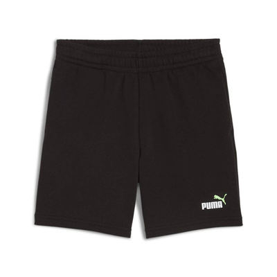 Essentials 2 color no. 1 logo shorts training b, Black / Green, medium