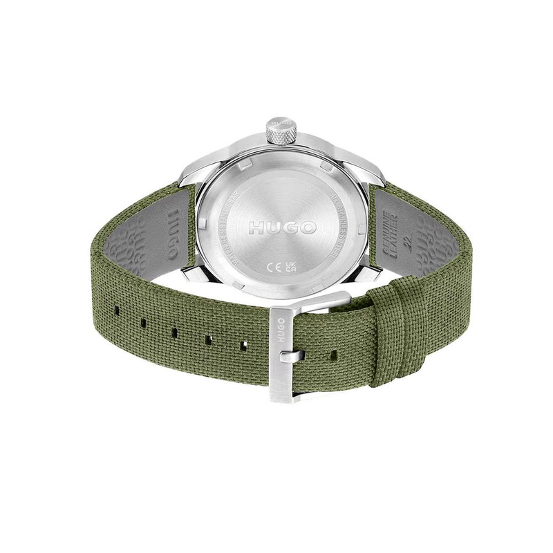 Bicolor fabric sport watch-null