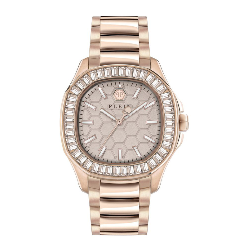 Multicolor stainless steel dress watch-null