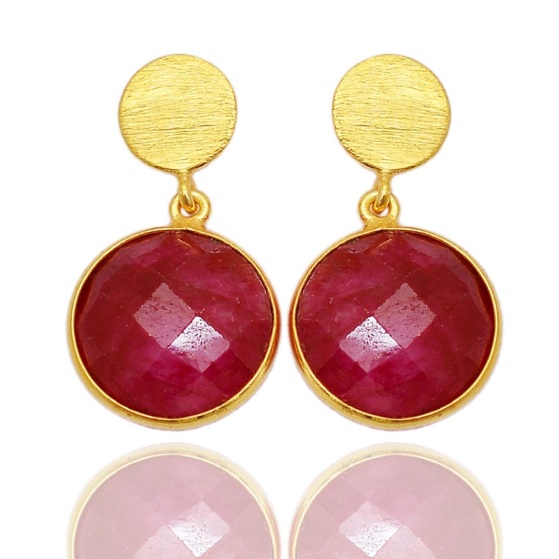 Mineral stone earrings-null
