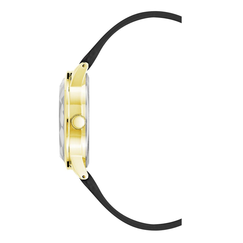 Black plastic dress watch-null
