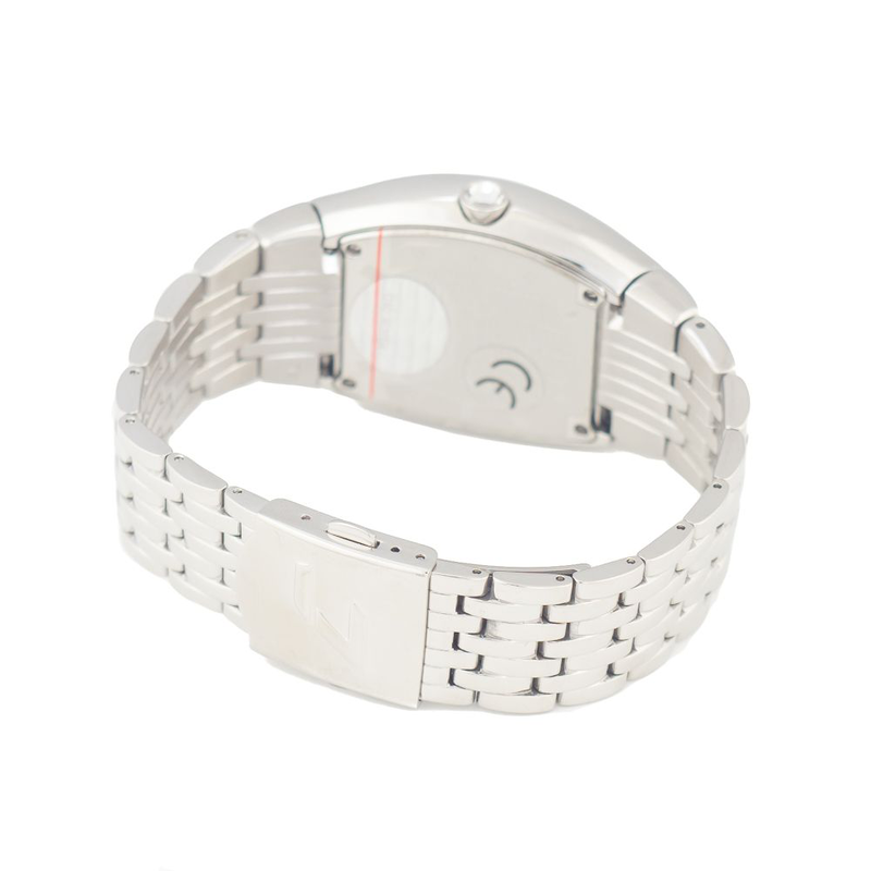 Silver stainless steel dress watch-null