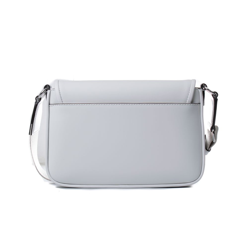 White leather shoulder bag-null