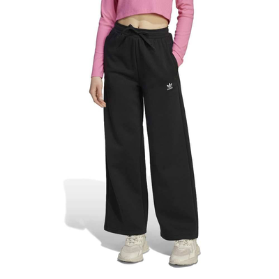 Adidas wide leg pants, Black, medium