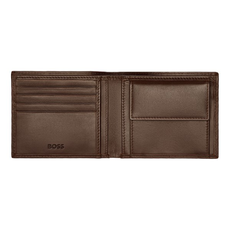 Boss coins purse classic smooth brown-null