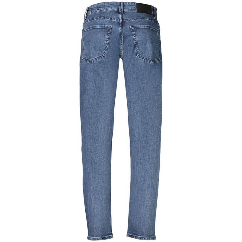 Blue cotton men's jeans-null