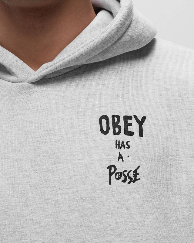 Obey posse extra heavy hood fleece-null