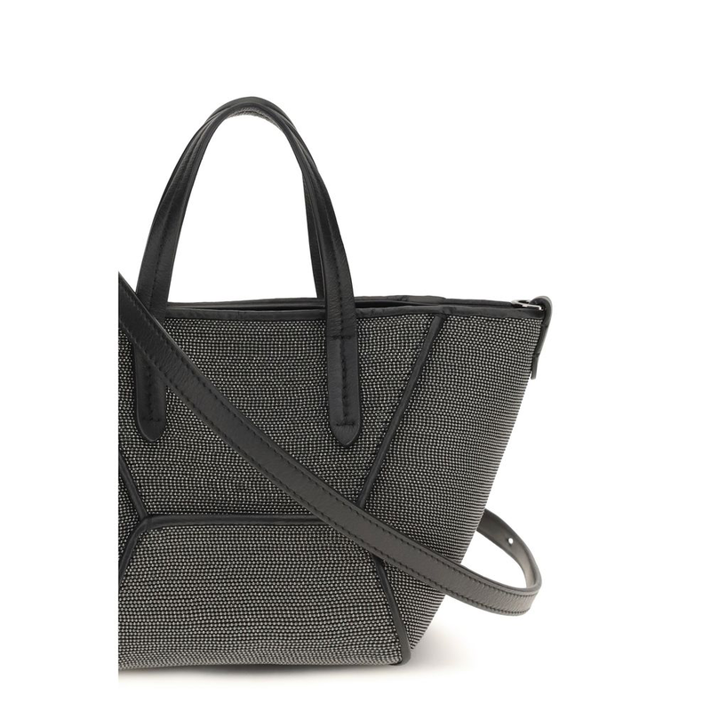 Black calf leather bos taurus shoulder bag-null