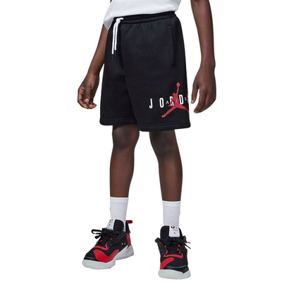 Nike jordan little kids jumpman sustainable short, Black / White / Red, medium