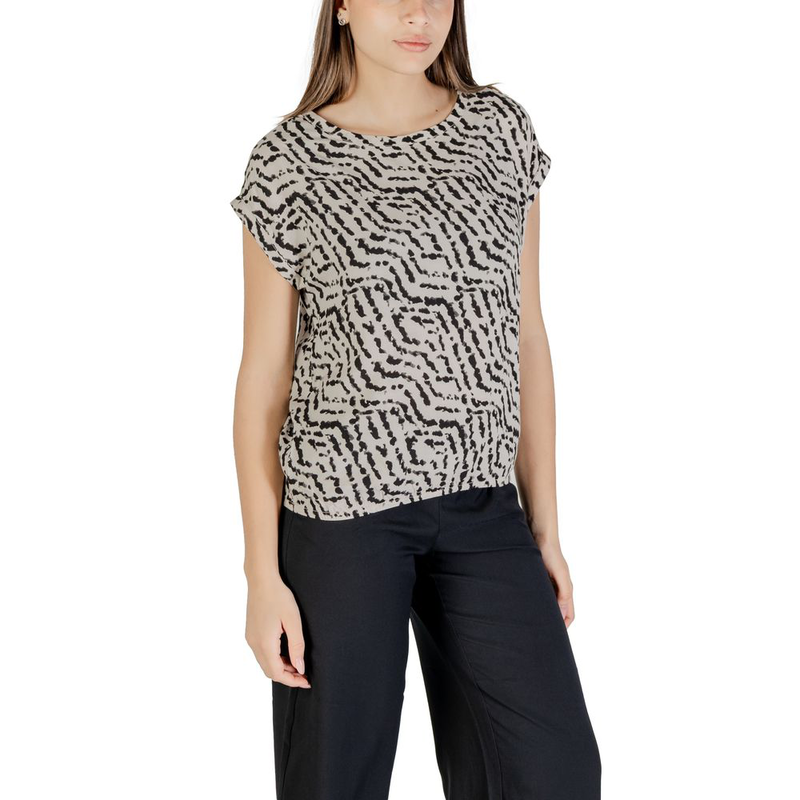 Beige viscose blouse-null
