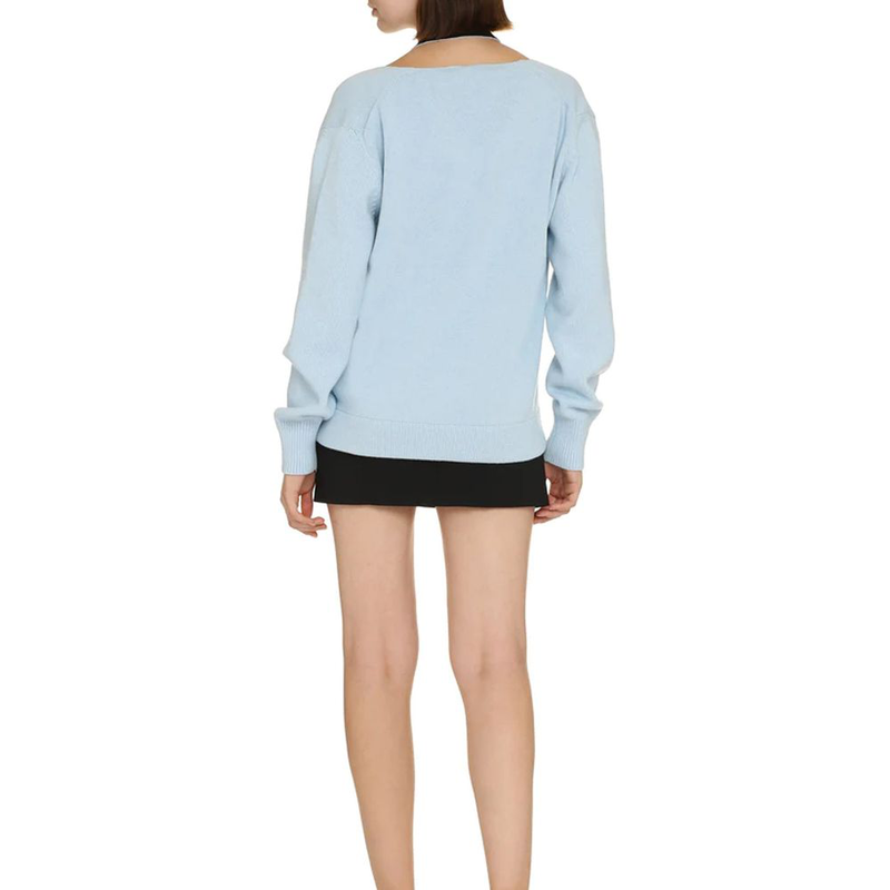 Blue cashmere cardigan-null