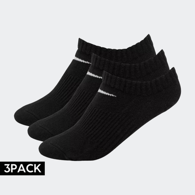 Everyday 3 pack lightweight socks, Black, medium