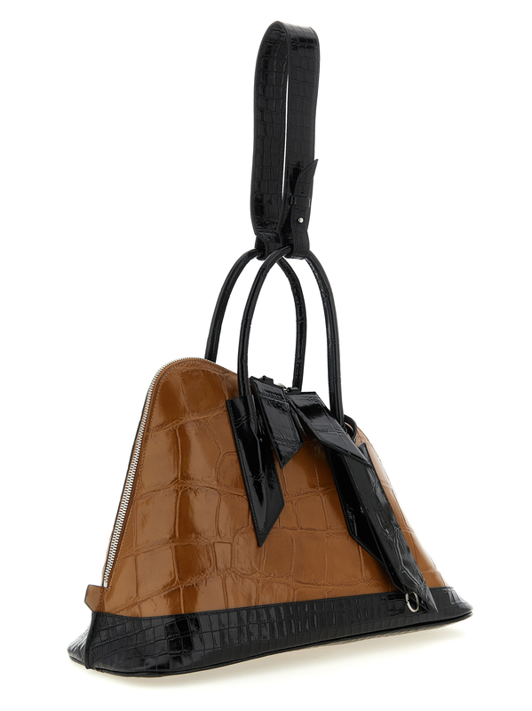 Brown calf leather bos taurus handbag-null
