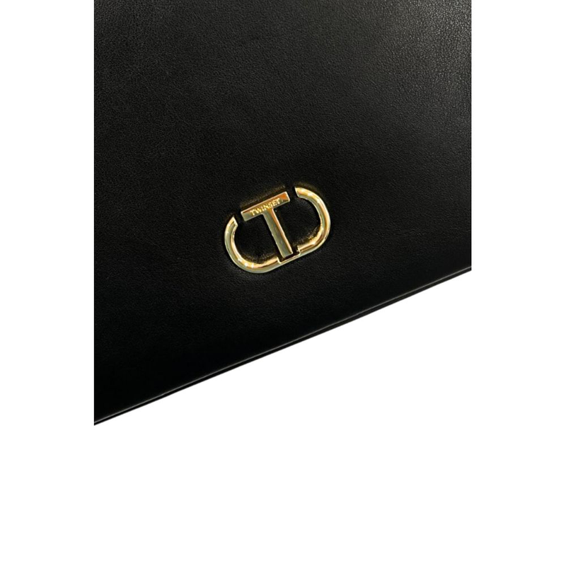 Black pu women shoulder bag-null