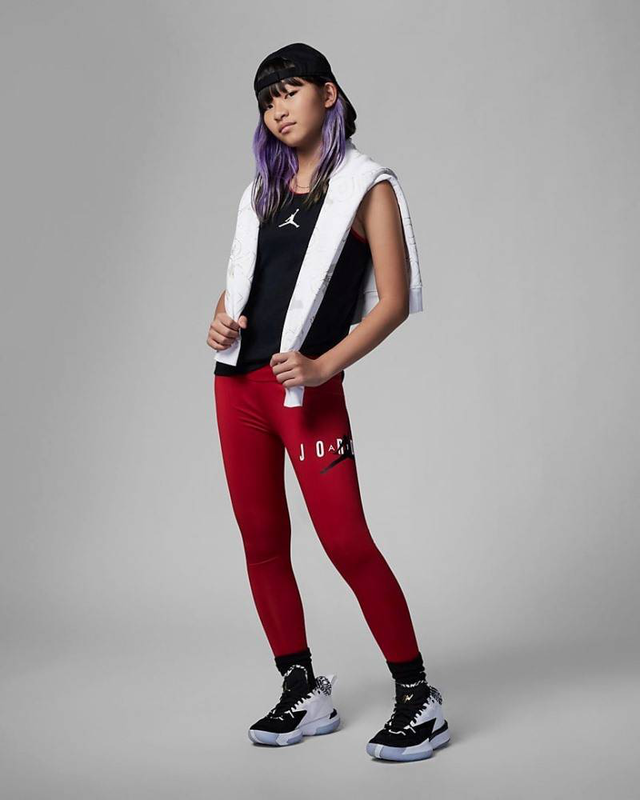 Girls jumpman sustainable leggings image number null