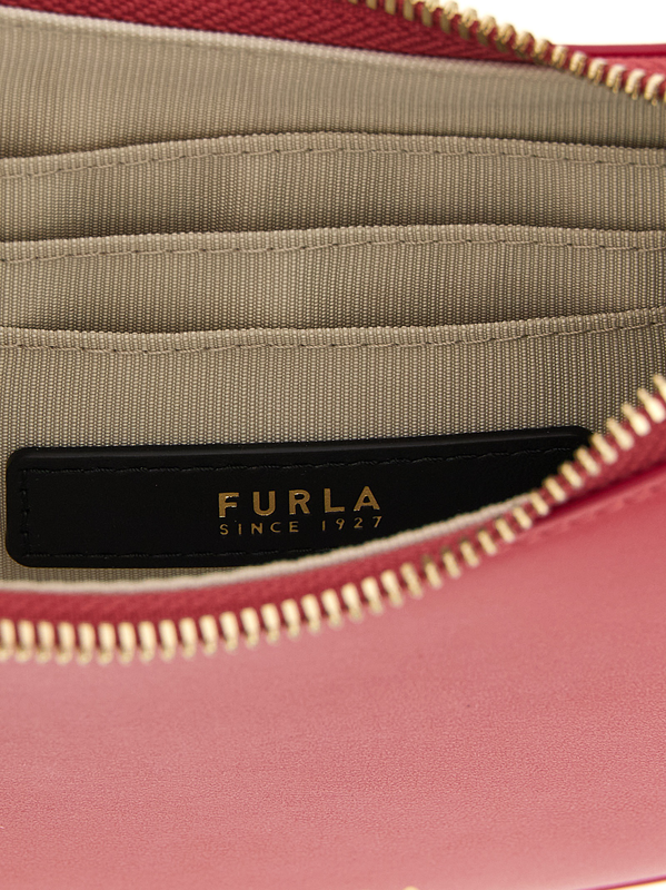Fuchsia calfskin shoulder bag-null
