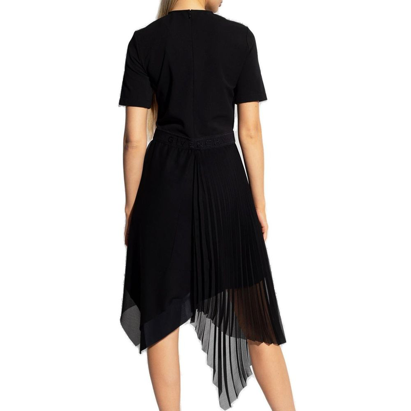 Black polyester casual dress-null