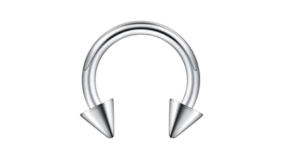 Surgical steel septum cone silver, , medium