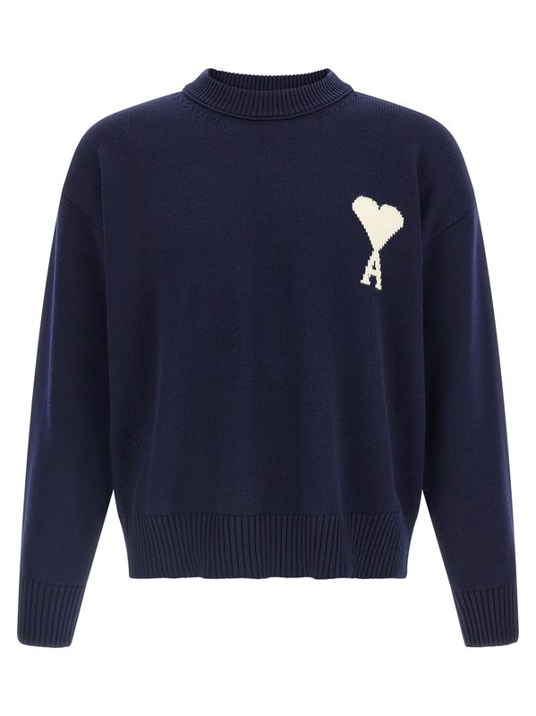 Blue wool cardigan-null