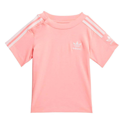 Adidas new icon tee, Glory Pink / White, medium