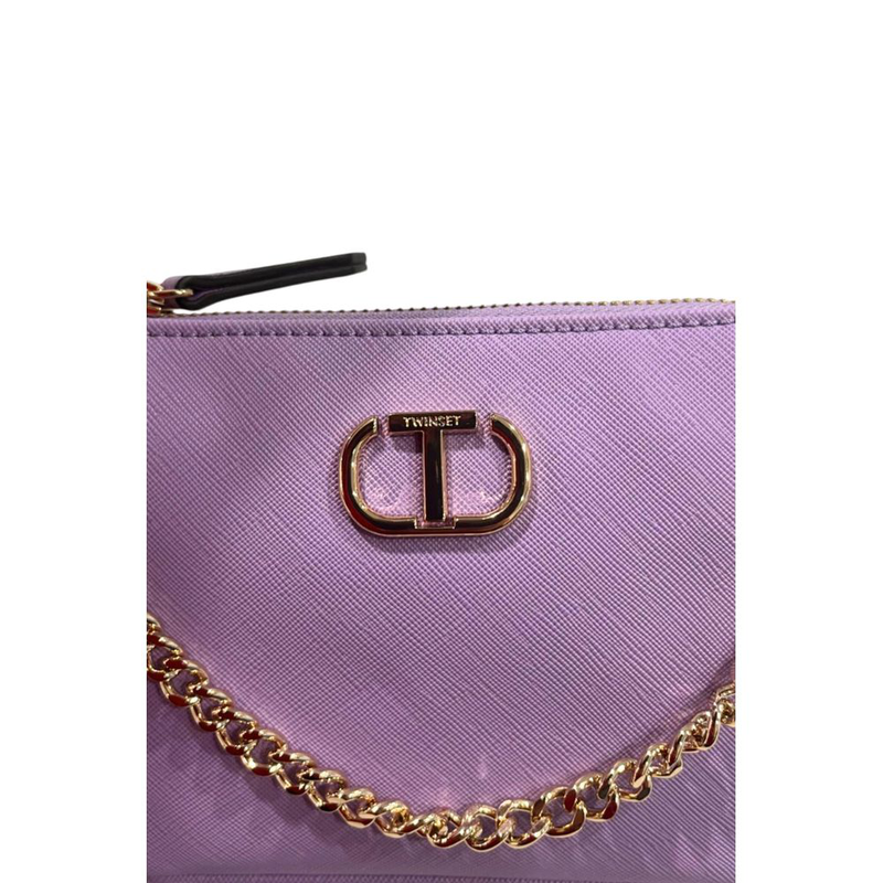 Purple pu women shoulder bag-null