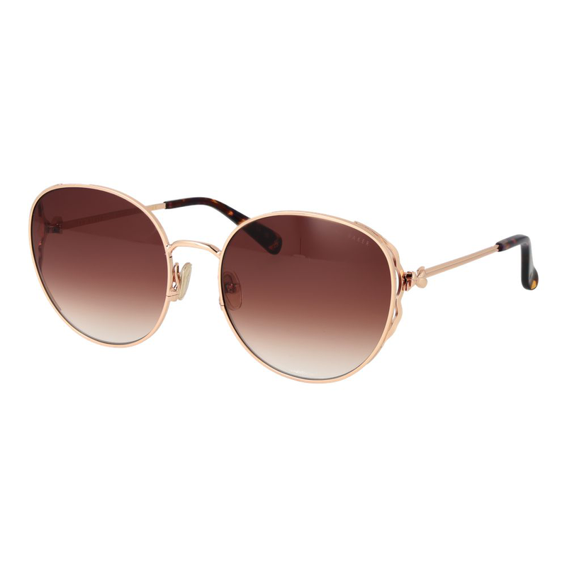 Rose gold metal sunglasses-null