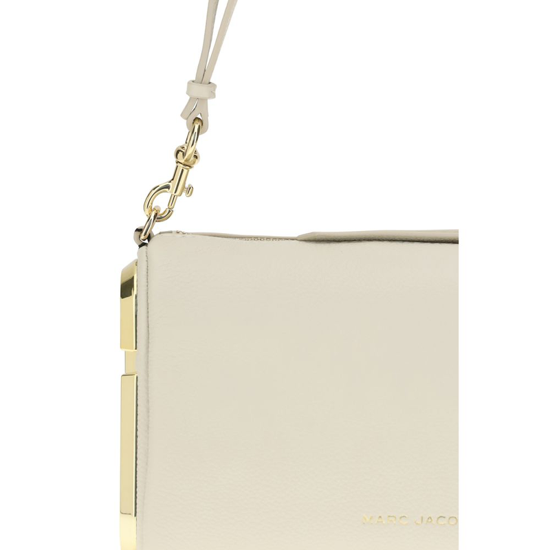 Beige calf leather bos taurus shoulder bag-null