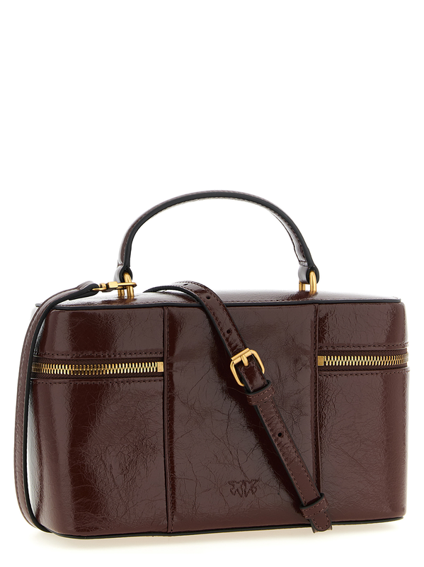 Brown calfskin handbag-null