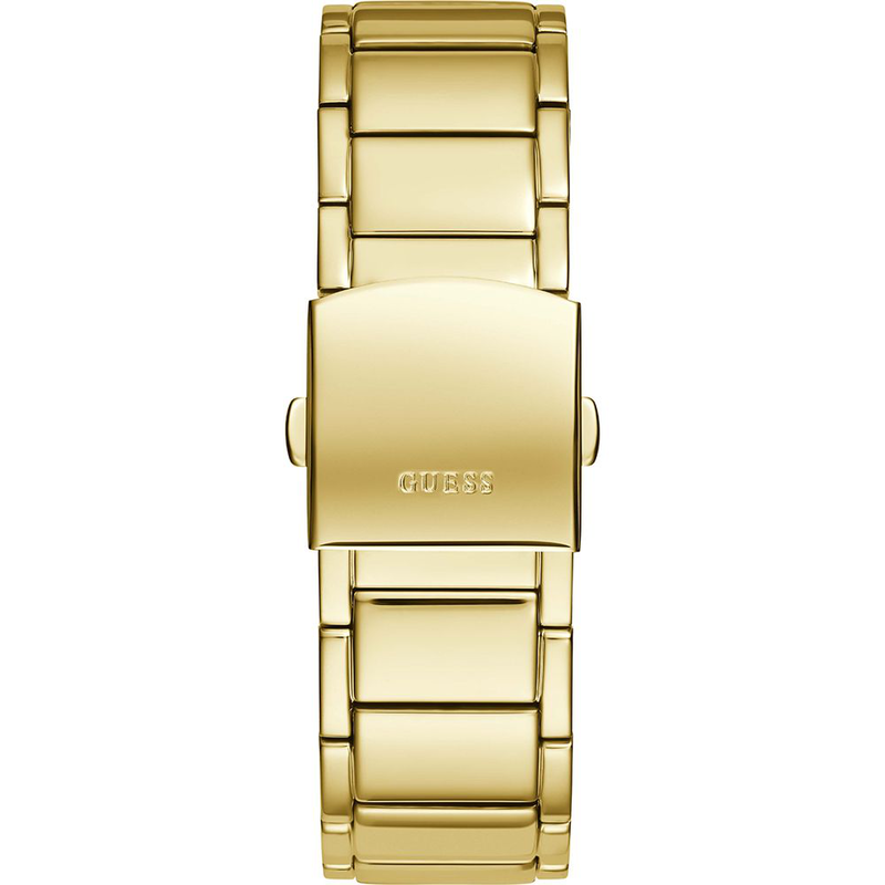 Gold stainless steel dress watch-null