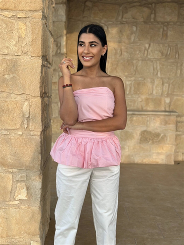 Blouse strapless balloon-null