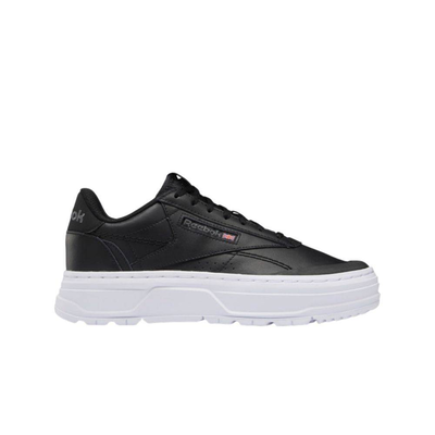 Club c double geo womens shoes, Black / White, medium