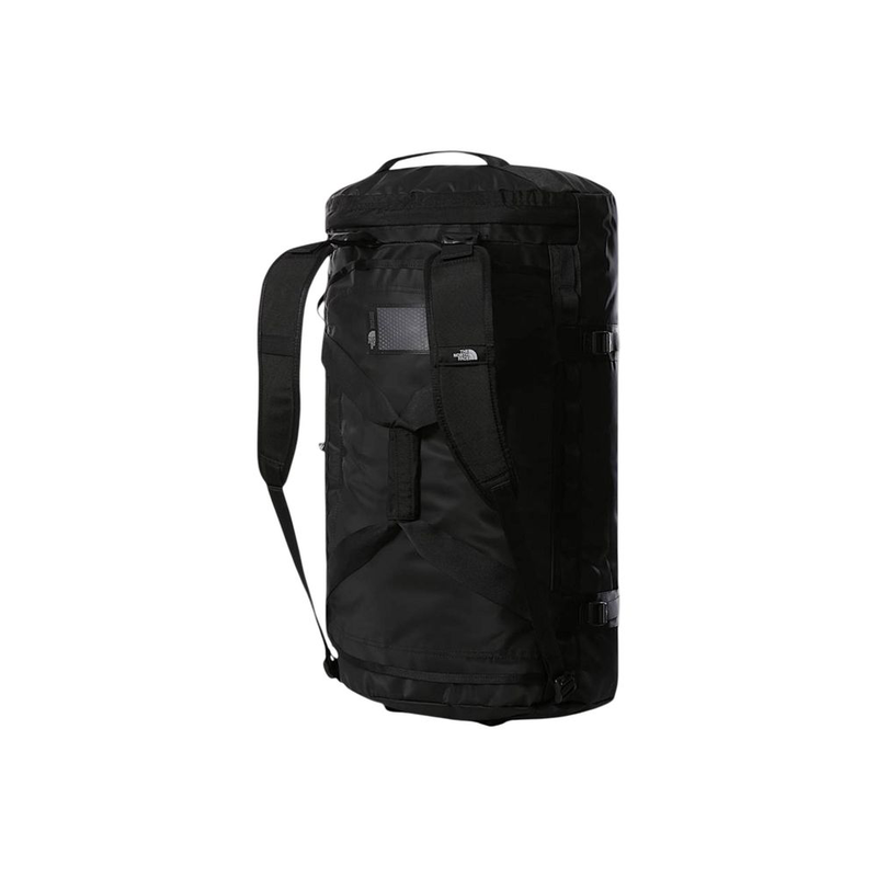 Black recycled polyester duffel bag-null