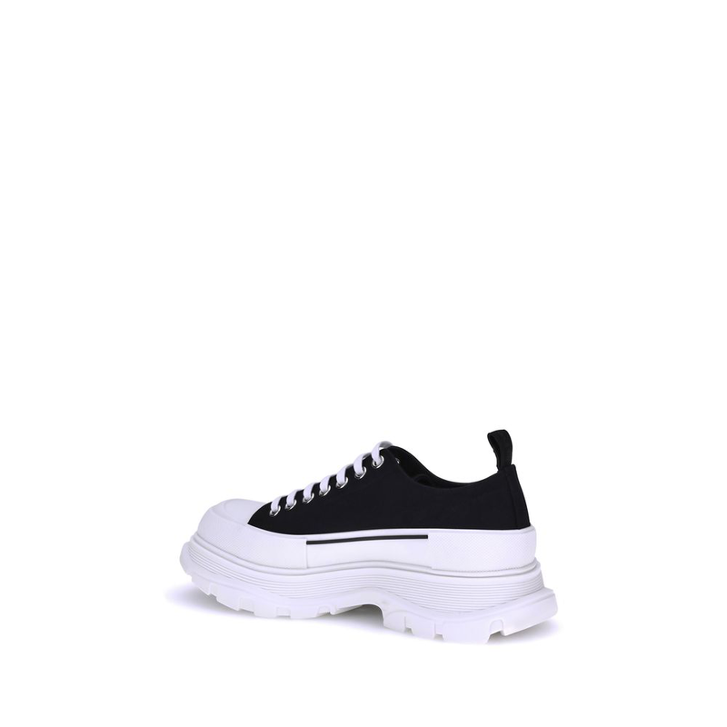 Black canvas chunky sneakers-null