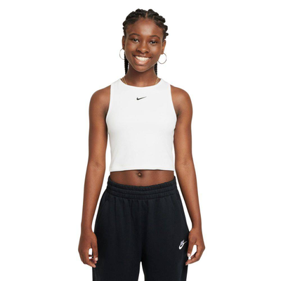 Girls rib dance tank, White, medium