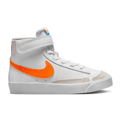 Nike blazer mid '77 (ps), White / Orange, medium