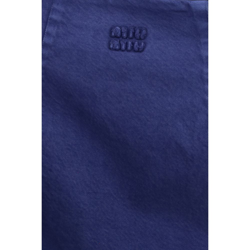 Blue cotton casual dress-null