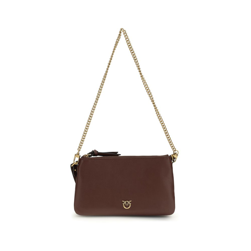 Brown calf leather bos taurus shoulder bag-null