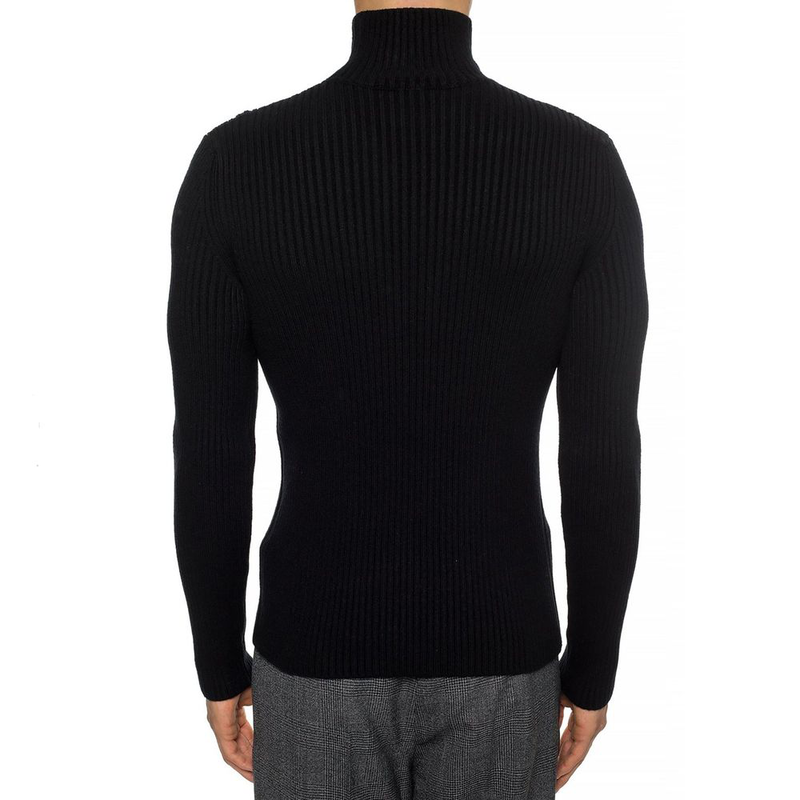 Black cashmere turtleneck-null